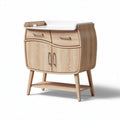 Cambiamosca in legno naturale con cassetti e ripiano dimensioni 80 x 45 x 90cm